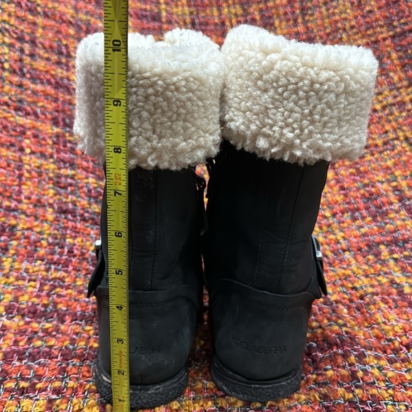 Koolaburra by Ugg Black Leather Sheerskin Winter Boots size 8 - Picture 7 of 11